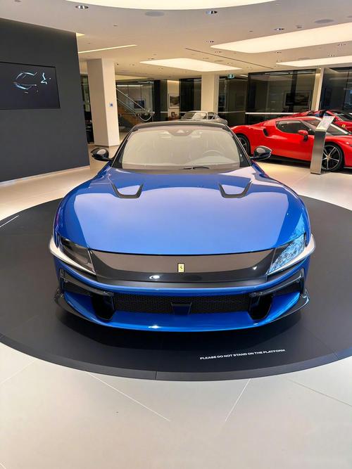 蓝色法拉利跑车/蓝色法拉利视频