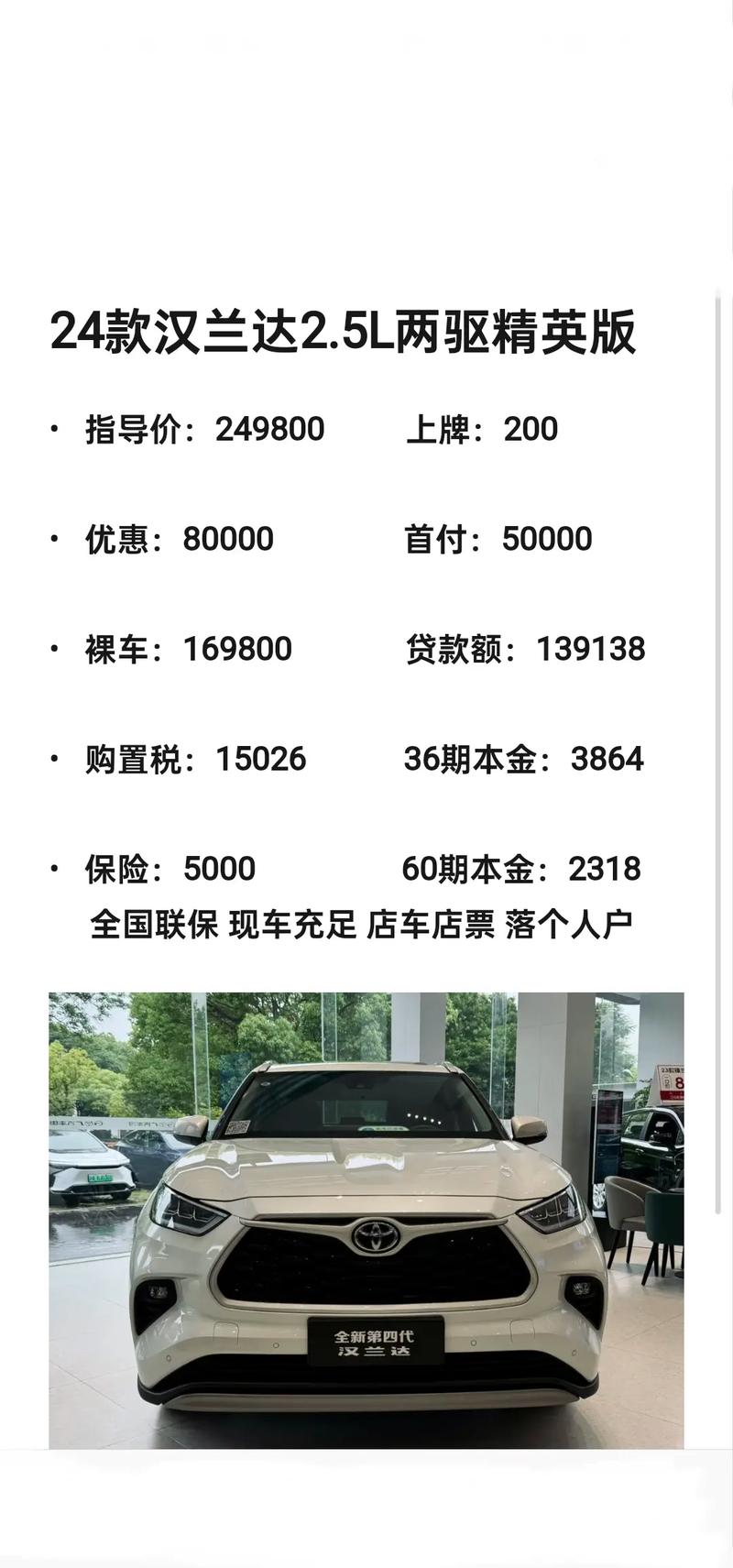 汉兰达2021款报价 汉兰达全新报价